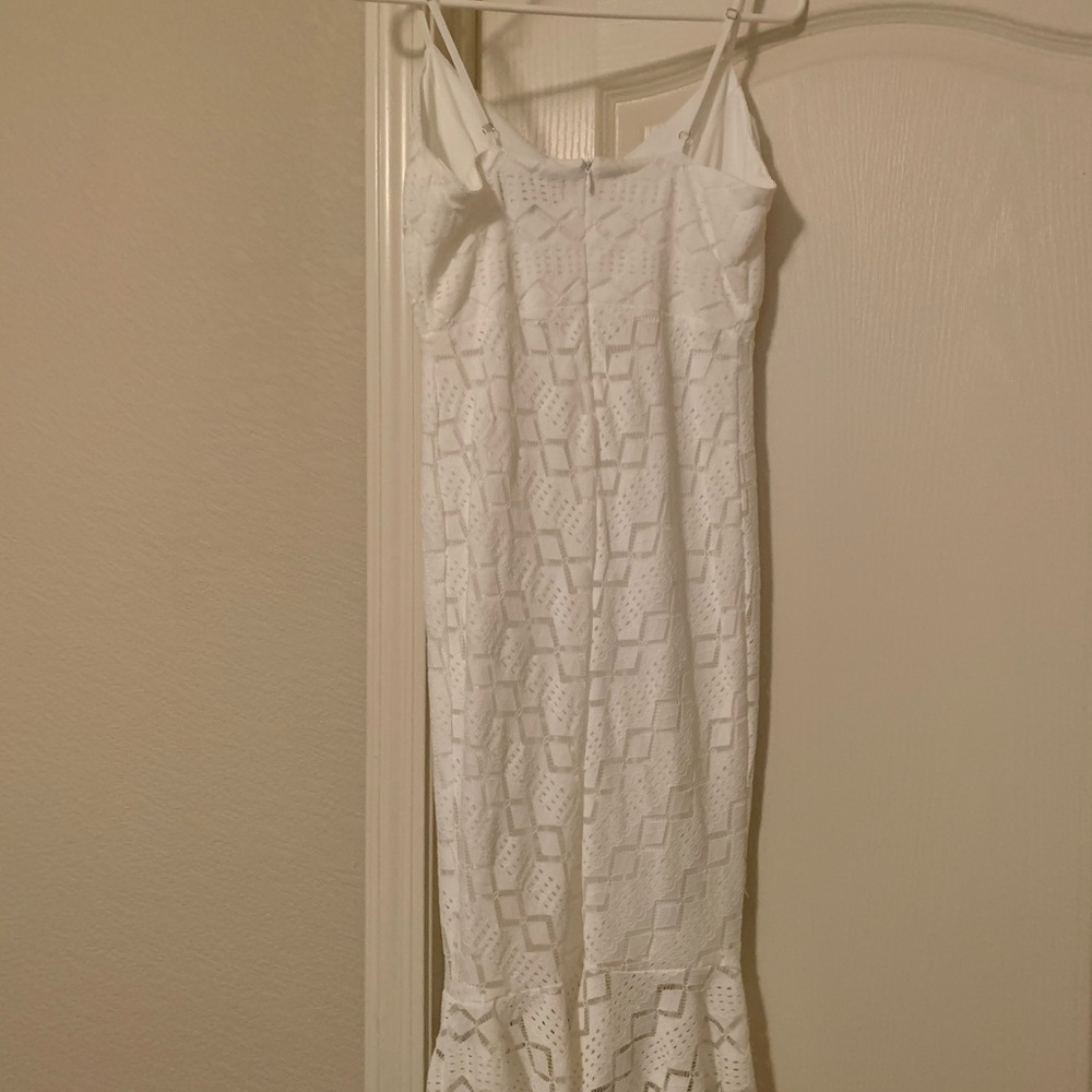 Lulu’s White Ruffle Bodycon